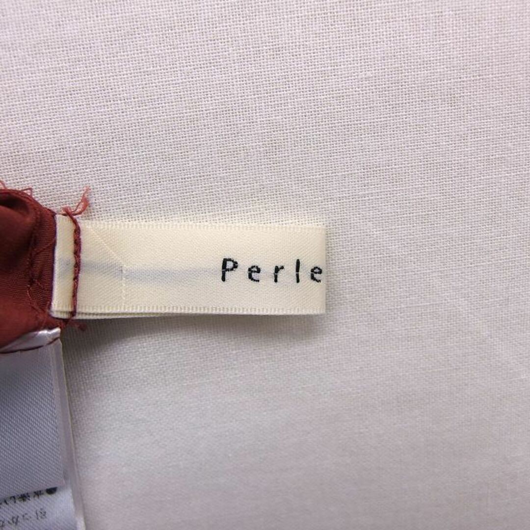 other(アザー)のペルルペッシュ Perle Peche ノーカラー シャツ ブラウス 無地 レディースのトップス(シャツ/ブラウス(長袖/七分))の商品写真