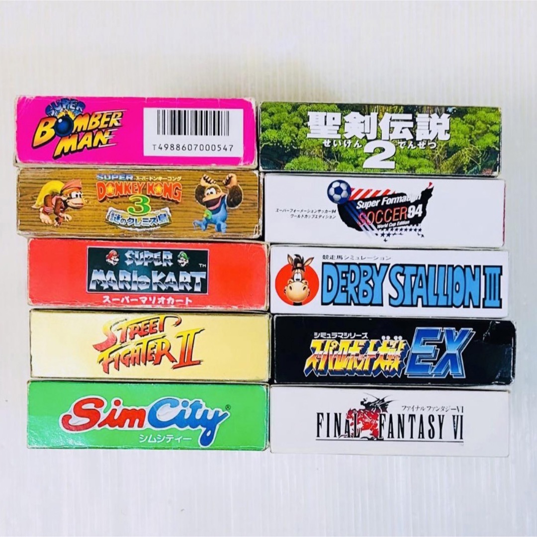 セット売り】SFC スーパーファミコン ソフト 箱付き 10本 まとめ売り セット売り】SFC スーパーファミコン ソフト 箱付き 10本 まとめ売り