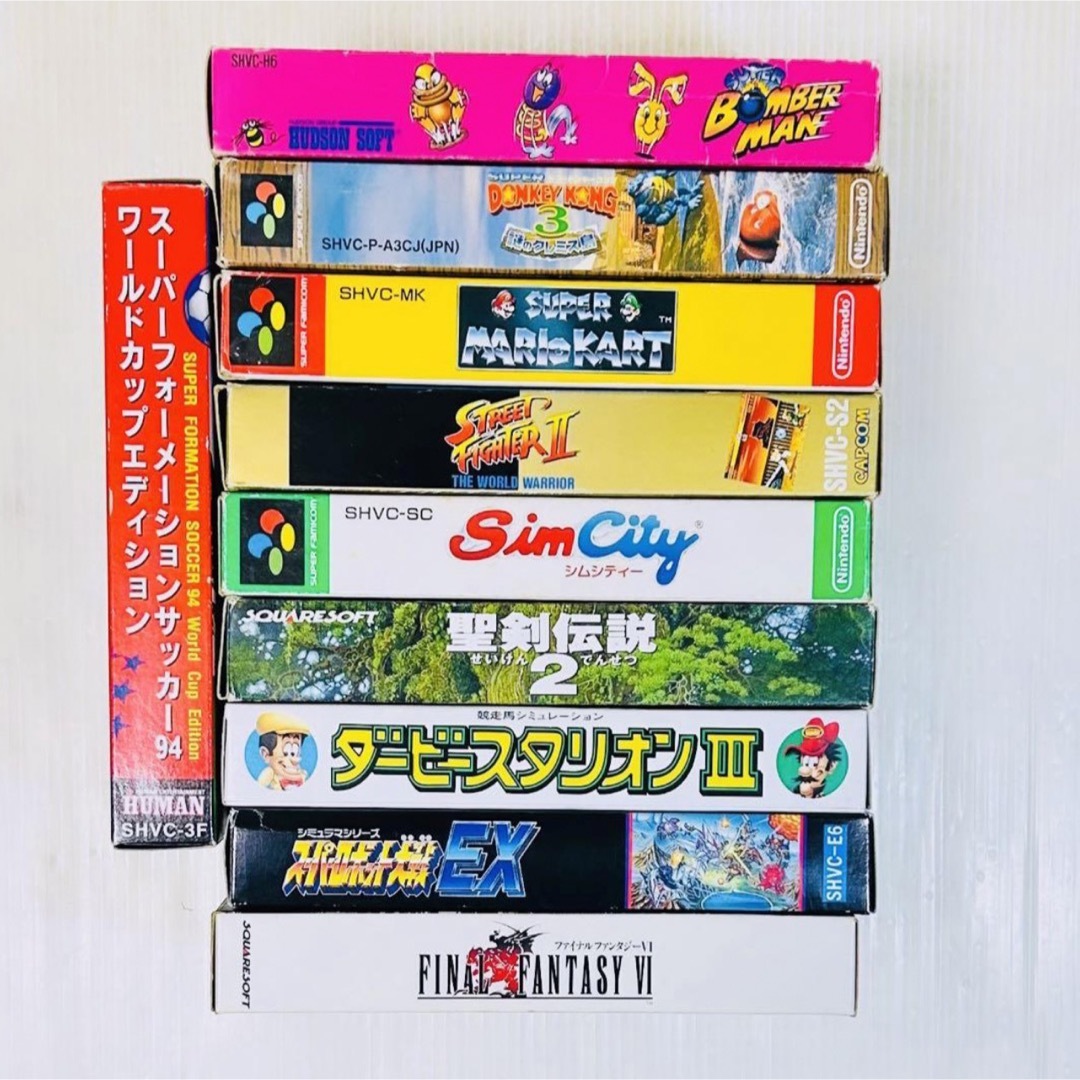 セット売り】SFC スーパーファミコン ソフト 箱付き 10本 まとめ売り セット売り】SFC スーパーファミコン ソフト 箱付き 10本 まとめ売り