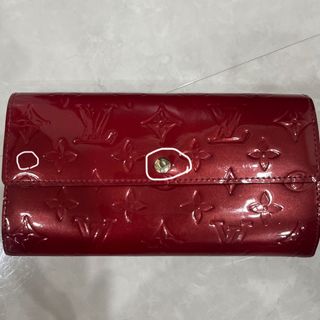 ルイヴィトン(LOUIS VUITTON)のルイヴィトン　ヴェルニ長財布　レッド　赤(財布)