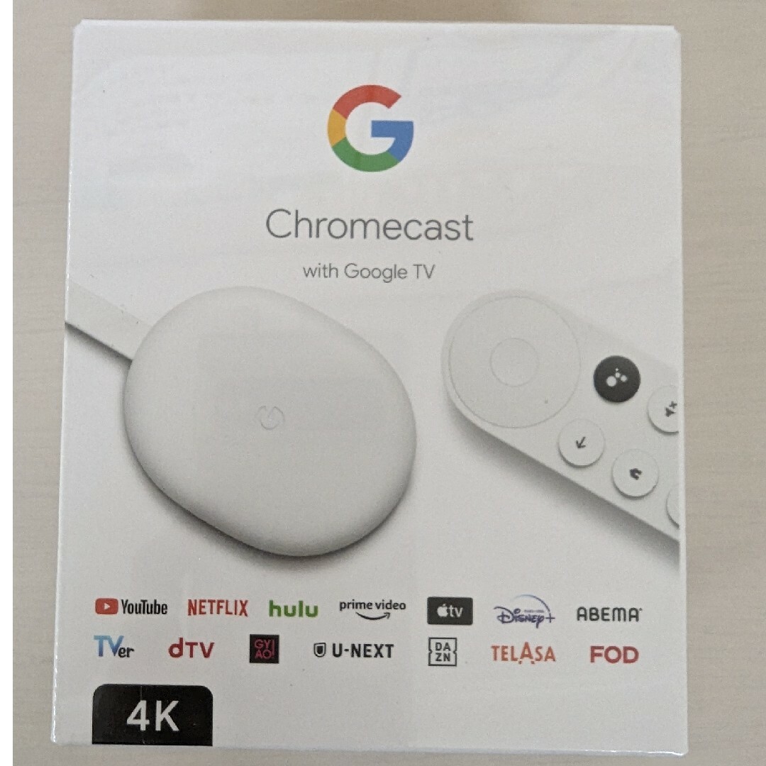 Google(グーグル)のChromebast with Google TV 4k スマホ/家電/カメラのテレビ/映像機器(その他)の商品写真