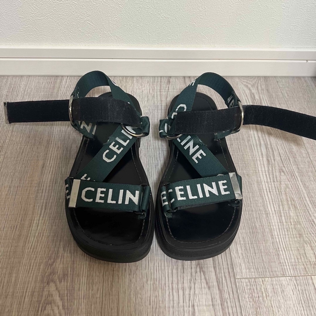 celine(セリーヌ)のCELINE レオ ストラッピーサンダル / “CELINE”ジャカード レディースの靴/シューズ(サンダル)の商品写真