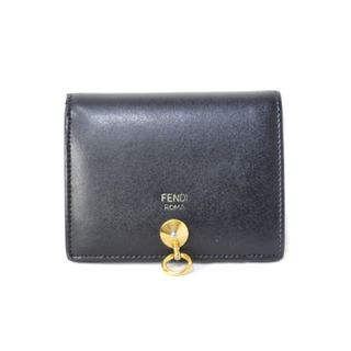 フェンディ(FENDI)のFENDI BY THE WAY バイザウェイ 二つ折り 財布 レザー 黒(財布)