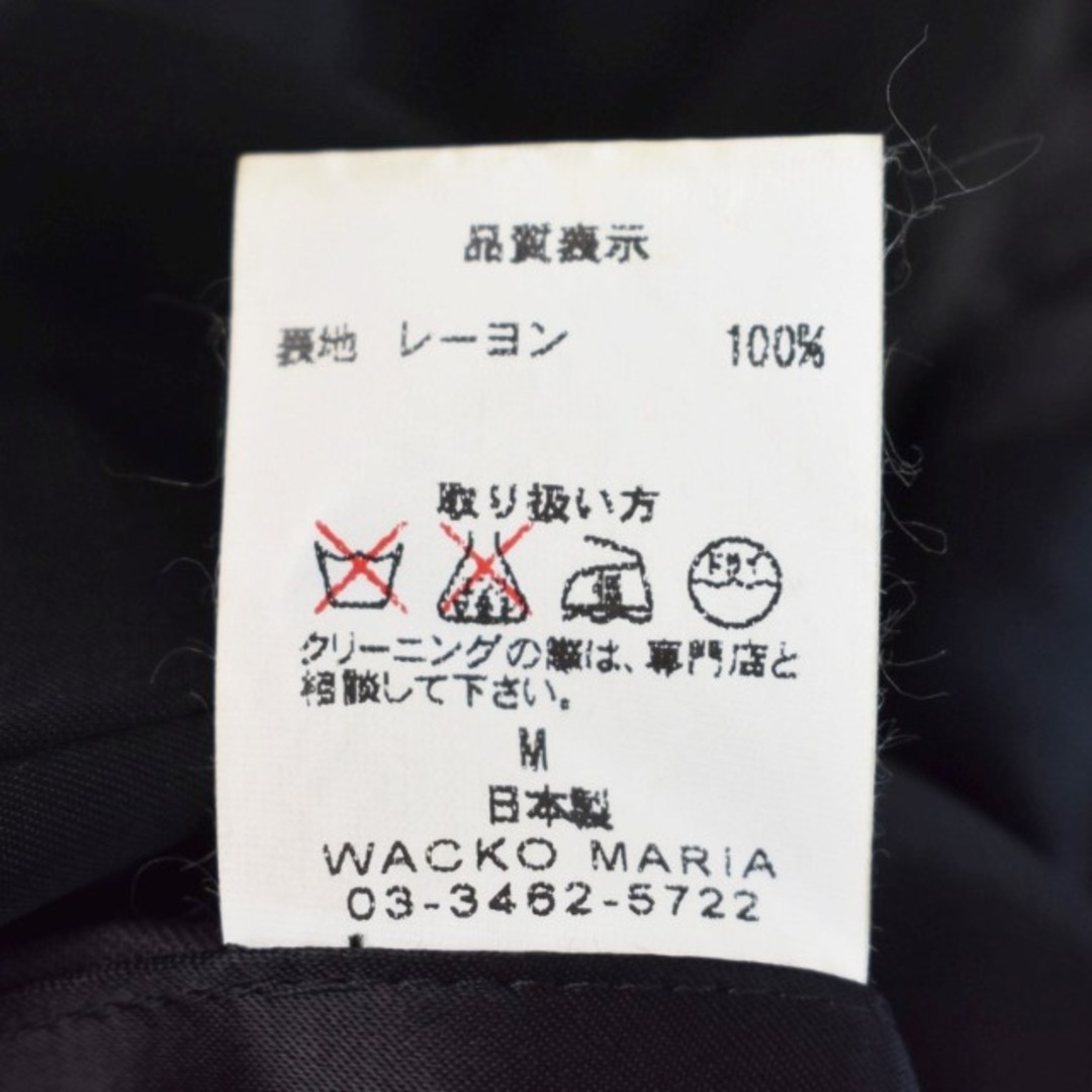 WACKO MARIA(ワコマリア)のワコマリア リバーシブル トラックジャケット ブルゾン 刺繍 M 黒 ブラック メンズのジャケット/アウター(ブルゾン)の商品写真