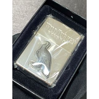 zippo ワイルドターキー 立体メタル シルバー 希少モデル 2006年製(その他)