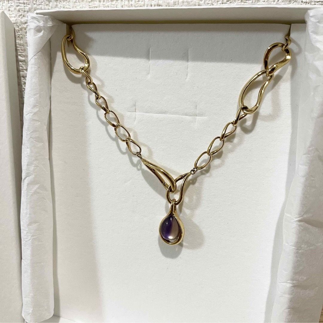 Vendome Aoyama(ヴァンドームアオヤマ)の希少 VENDOME BOUTIQUE 「ブドウの涙」Y字チェーンネックレス レディースのアクセサリー(ネックレス)の商品写真