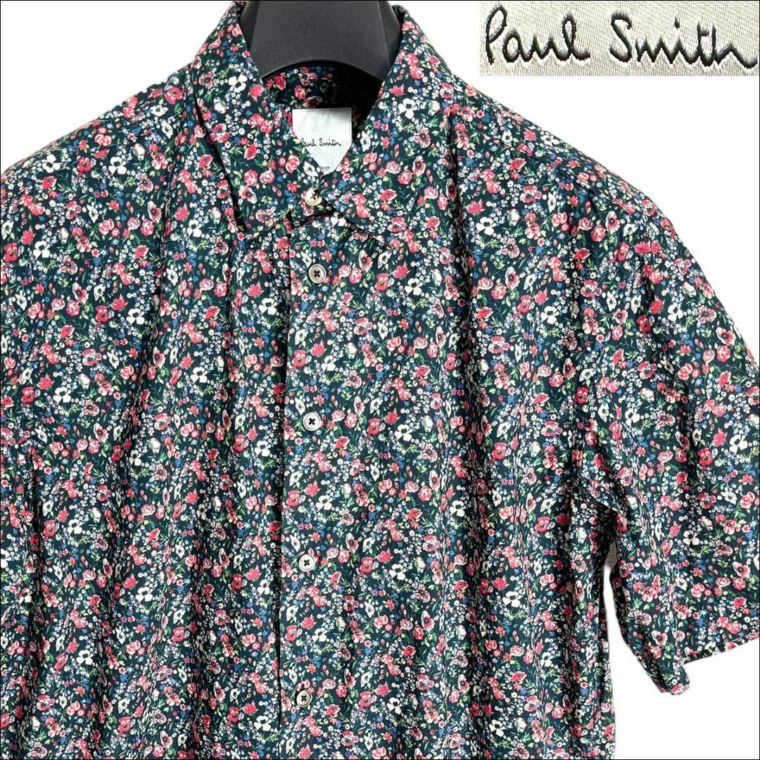 Paul Smith(ポールスミス)のJ3584美品 ポールスミス ARCHIVEFLORAL プリント半袖シャツ M メンズのトップス(シャツ)の商品写真