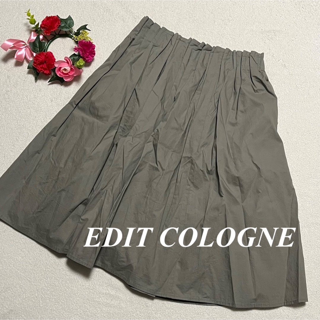 EDIT COLOGNE(エディットコロン)のエディットコロン EDIT COLOGNE ♡プリーツ膝丈スカート　L 即発送 レディースのスカート(ひざ丈スカート)の商品写真