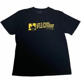 ミュージックティー(MUSIC TEE)のジョン・ウェイン 半袖Tシャツ 俳優 名言 ブラック US古着 z22(Tシャツ/カットソー(半袖/袖なし))