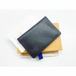 ルイヴィトン(LOUIS VUITTON)の未使用保管　美品　ルイヴィトン　新型　タイガ　 ドゥポッシュ　カードケース　黒(名刺入れ/定期入れ)