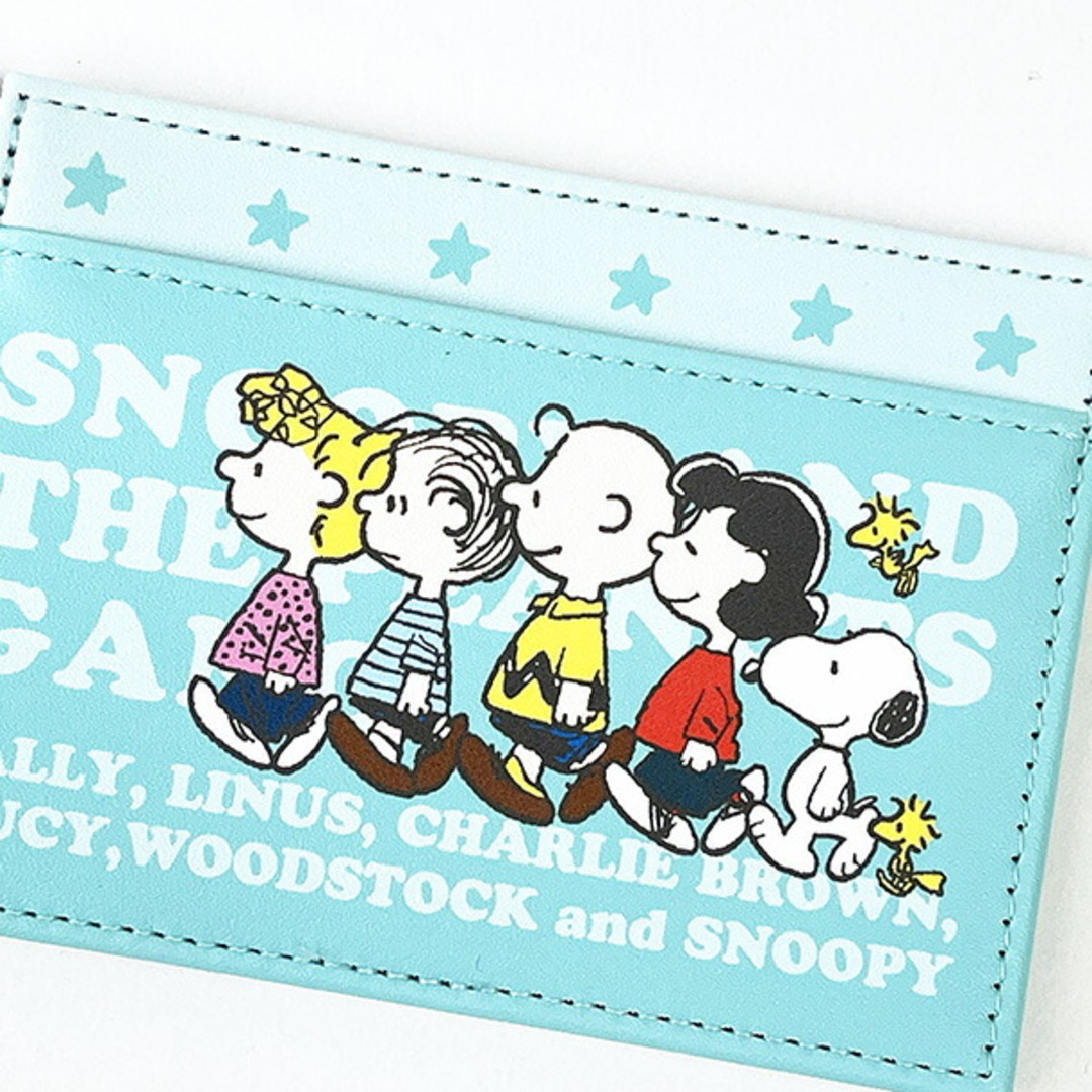 SNOOPY(スヌーピー)のスヌーピー フレンズ シングルパスケース ICカード 定期入れ SNOOPY レディースのファッション小物(パスケース/IDカードホルダー)の商品写真