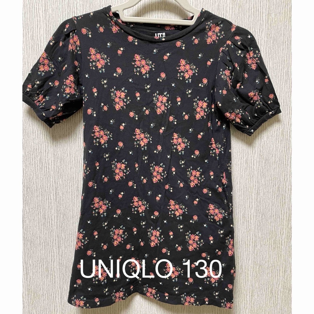 UNIQLO(ユニクロ)のUNIQLO 春夏ワンピ　女の子　130  キッズ/ベビー/マタニティのキッズ服女の子用(90cm~)(ワンピース)の商品写真
