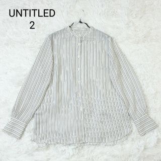 アンタイトル(UNTITLED)のUNTITLEDブラウス ボタン留めストライプ(シャツ/ブラウス(長袖/七分))