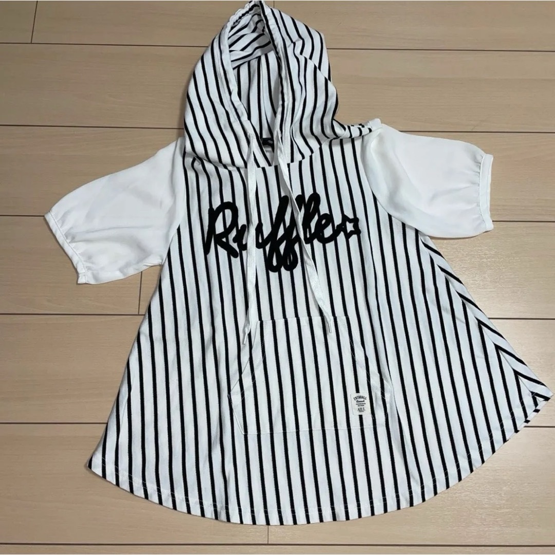 AZUL アズール Tシャツ 半袖パーカー 150 キッズ/ベビー/マタニティのキッズ服女の子用(90cm~)(Tシャツ/カットソー)の商品写真
