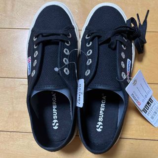 スペルガ(SUPERGA)のSUPERGA/スペルガ スニーカー 黒 サイズ36（23.0～23.5cm ）(スニーカー)