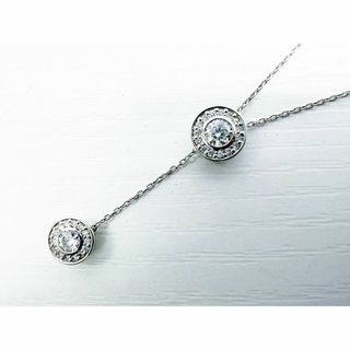 デビアス(DE BEERS)の美品　フォーエバーマーク　TwoDコレクション　パヴェ　ダイヤ　ネックレス(ネックレス)