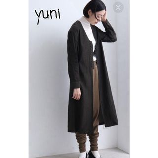 ユニ(yuni)の美品 yuni haori コットン キュプラ ワンピース(ロングワンピース/マキシワンピース)