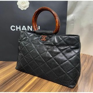 シャネル(CHANEL)の⭐️美品⭐️シャネル バッグ マトラッセ キャビアスキン ブラック ココマーク(ハンドバッグ)