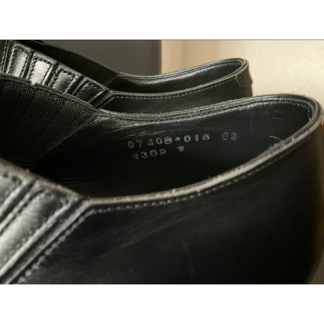 SANYO YAMACHO(サンヨウヤマチョウ)の三陽山長 伸之介 サイドエラスティック ブラック 7 25cm 日本製 メンズの靴/シューズ(ドレス/ビジネス)の商品写真