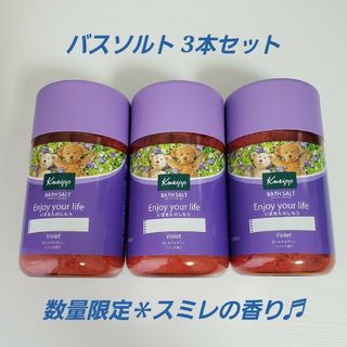 クナイプ(Kneipp)のクナイプ バスソルト 3本セット スミレの香り(入浴剤/バスソルト)