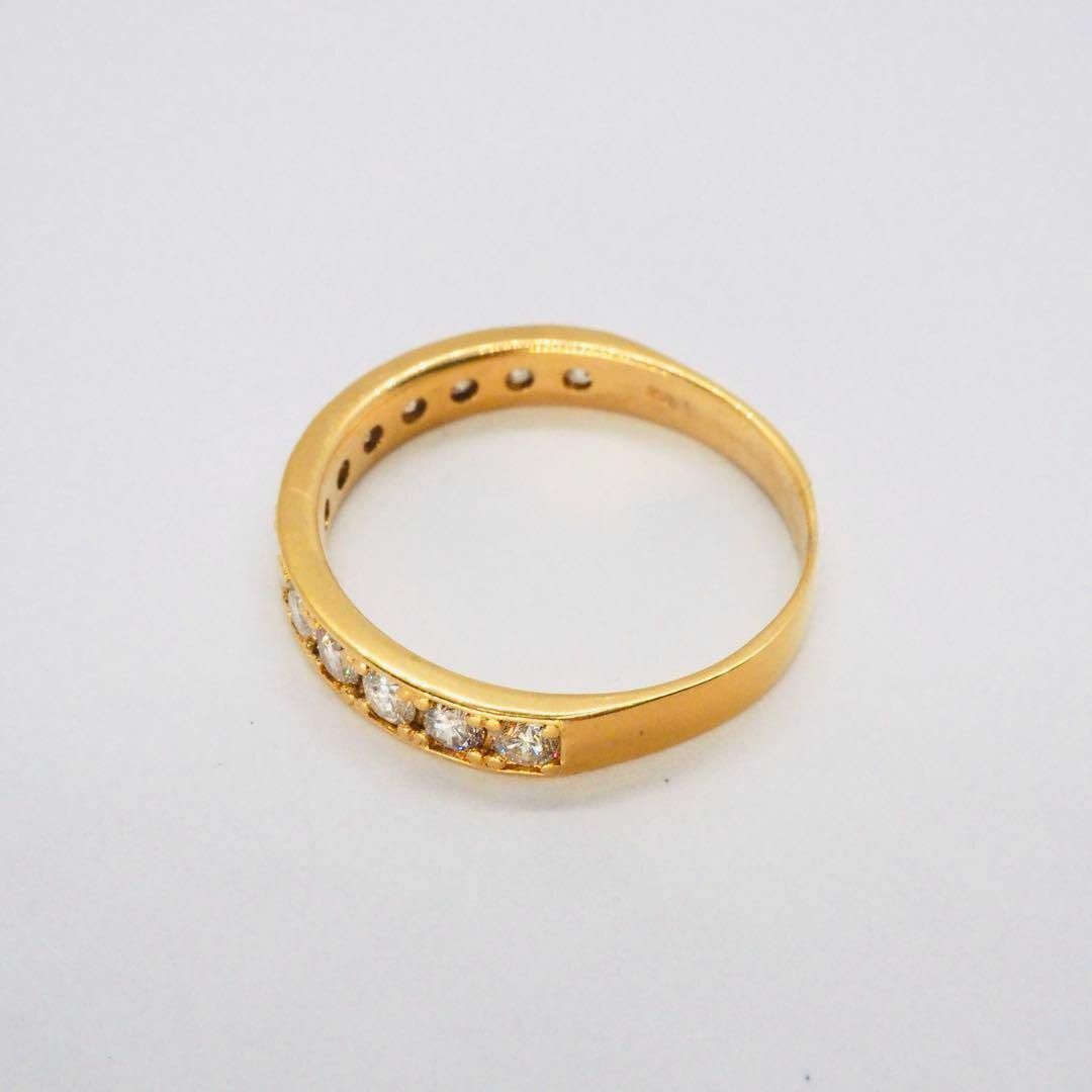 【ノーブランド】K18YG 0.50ct ダイヤモンド ハーフエタニティ リング レディースのアクセサリー(リング(指輪))の商品写真