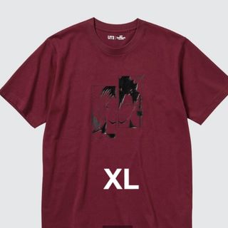 ユニクロ(UNIQLO)のユニクロ　劇場版　ハイキュー!! コラボ　Tシャツ　XL 赤　孤爪　黒尾　繋げ(Tシャツ/カットソー(半袖/袖なし))