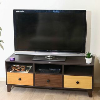 テレビ台118cm 50インチ対応 ブラウン テレビボード TV台 TVボード (リビング収納)