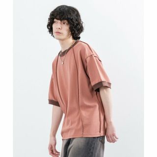 ジュンレッド(JUNRED)の【ブラウン系（24）】リバースTシャツ(カットソー(長袖/七分))