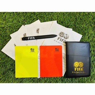 【普通郵便】 サッカー FIFA レフェリー 審判 警告カード 手帳 ワッペン