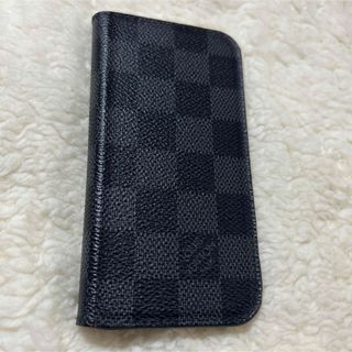 ルイヴィトン(LOUIS VUITTON)のルイヴィトン　iPhone  手帳型携帯ケース　ダミエ(iPhoneケース)