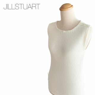 ジルスチュアート(JILLSTUART)のジルスチュアート　リブニット トップス　ホワイト白系(ニット/セーター)