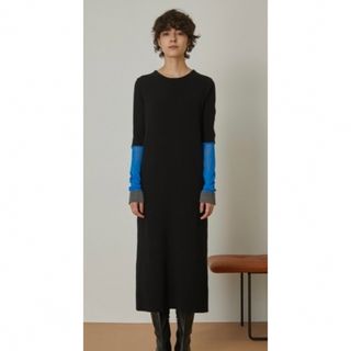 RIM.ARK - 【美品】RIM.ARK Bi color rib knit OP ニットワンピ