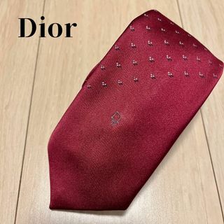 ディオール(Dior)のChristian Dior ディオール ネクタイ レッド(ネクタイ)