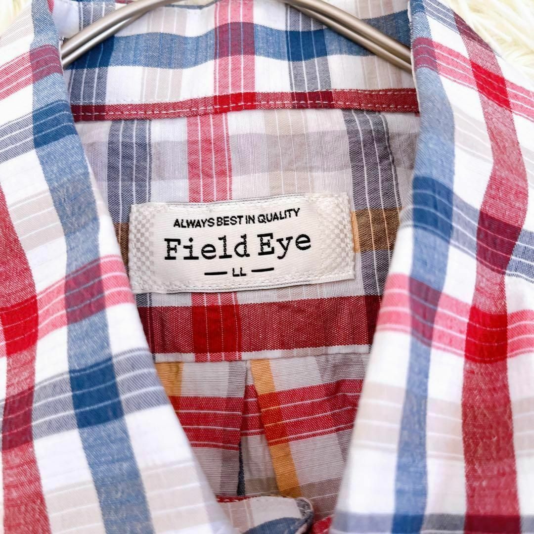 美品✨ field eye【フィールドアイ】チェック柄 トップス 半袖シャツ メンズのトップス(Tシャツ/カットソー(七分/長袖))の商品写真