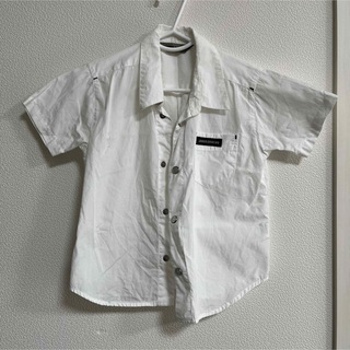 コシノジュンコ(JUNKO KOSHINO)の《匿名配送》【コシノジュンコ】白 シャツ 半袖 95【目立った傷や汚れなし】(ブラウス)