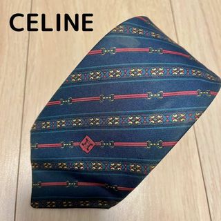 セリーヌ(celine)のCELINE セリーヌ　ネクタイ　紺色(ネクタイ)