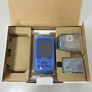 エヌティティドコモ(NTTdocomo)のキッズケータイ F-03J 解除済み ブルー(携帯電話本体)