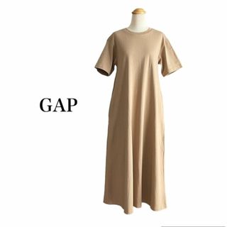 ギャップGAP ワンピース　ロングマキシ丈　Tシャツ　ルームウェア　ワンマイル(ロングワンピース/マキシワンピース)