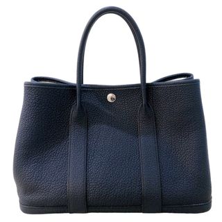 エルメス(Hermes)の　エルメス HERMES ガーデンパーティTPM D刻 ブルーインディゴ シルバー金具 ネゴンダ レディース ハンドバッグ(ハンドバッグ)