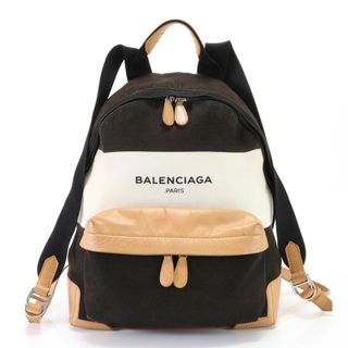 バレンシアガ(Balenciaga)のバレンシアガ レザー キャンバス リュックサック リュック バックパック ショルダー バッグ ビジネス 書類鞄 A4 メンズ EEM V17-1(バッグパック/リュック)