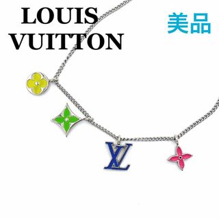 ルイヴィトン(LOUIS VUITTON)のルイヴィトン  ペンダント LV インスティンクト エナメル ネックレス　箱付き(ネックレス)