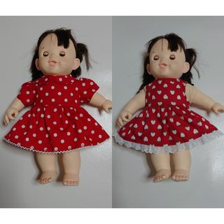 ハンドメイド ぽぽちゃん服 ワンピース2着 ⑮(その他)