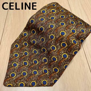 セリーヌ(celine)のCELINE セリーヌ　ネクタイ 　ブラウン　茶色(ネクタイ)