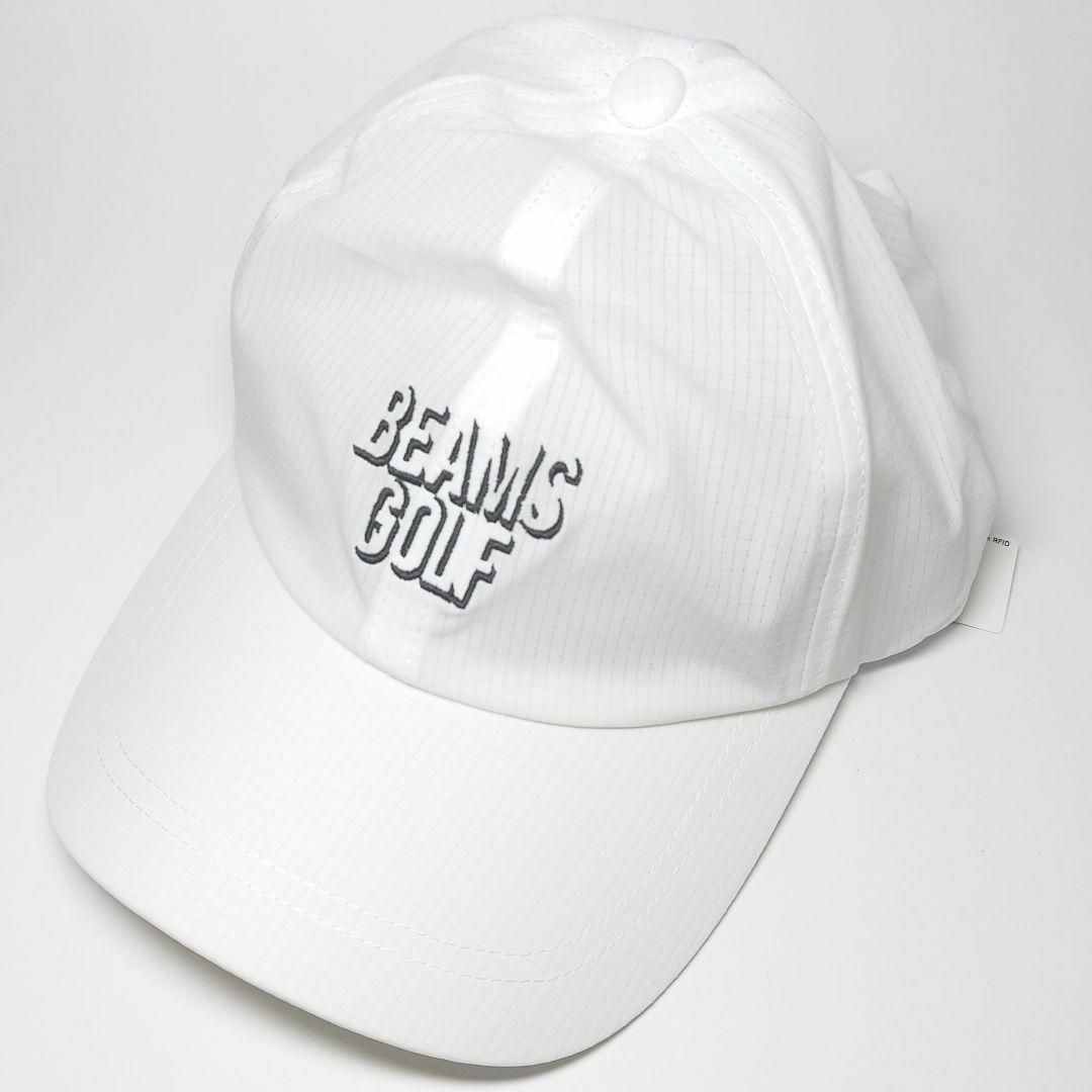 BEAMSGOLF(ビームスゴルフ)の【新品タグ付き】ビームスゴルフ キャップ/帽子 レディースF 白 スポーツ/アウトドアのゴルフ(ウエア)の商品写真