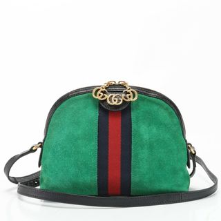 グッチ(Gucci)の美品 グッチ オフィディア シェリーライン GG 499621 レザー ショルダーバッグ 斜め掛け クロスボディ レディース EEM V26-2(ショルダーバッグ)