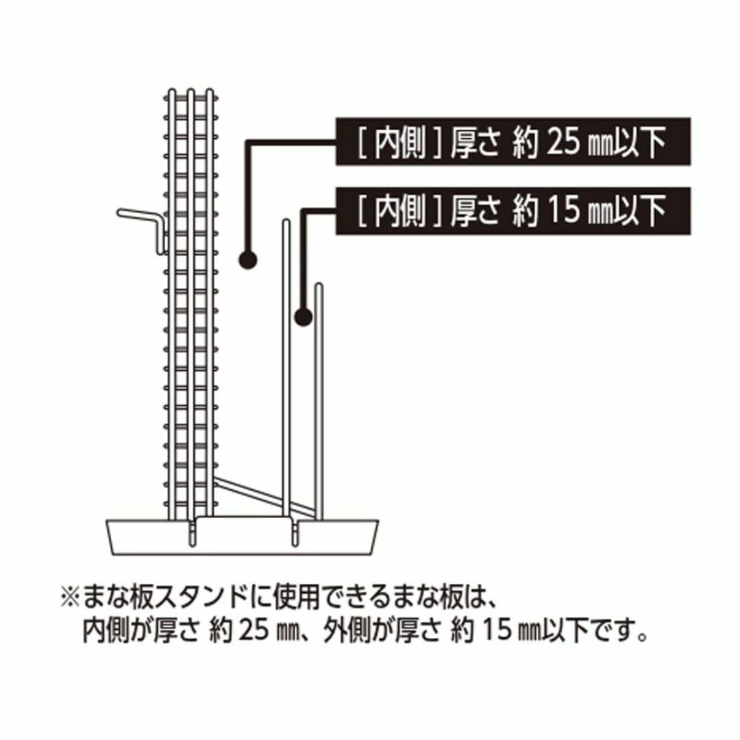 リバティーコーポレーション 包丁 キッチンバサミ まな板 スタンド キッチン L インテリア/住まい/日用品の収納家具(キッチン収納)の商品写真