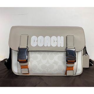 コーチ(COACH)の新品同様★ コーチ メンズ COACH シグネチャー トラック ショルダーバッグ(ショルダーバッグ)