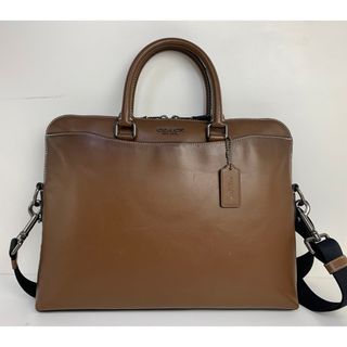 コーチ(COACH)の美品★ コーチ メンズ COACH レザー 2Way ビジネスバッグ ショルダー(ビジネスバッグ)