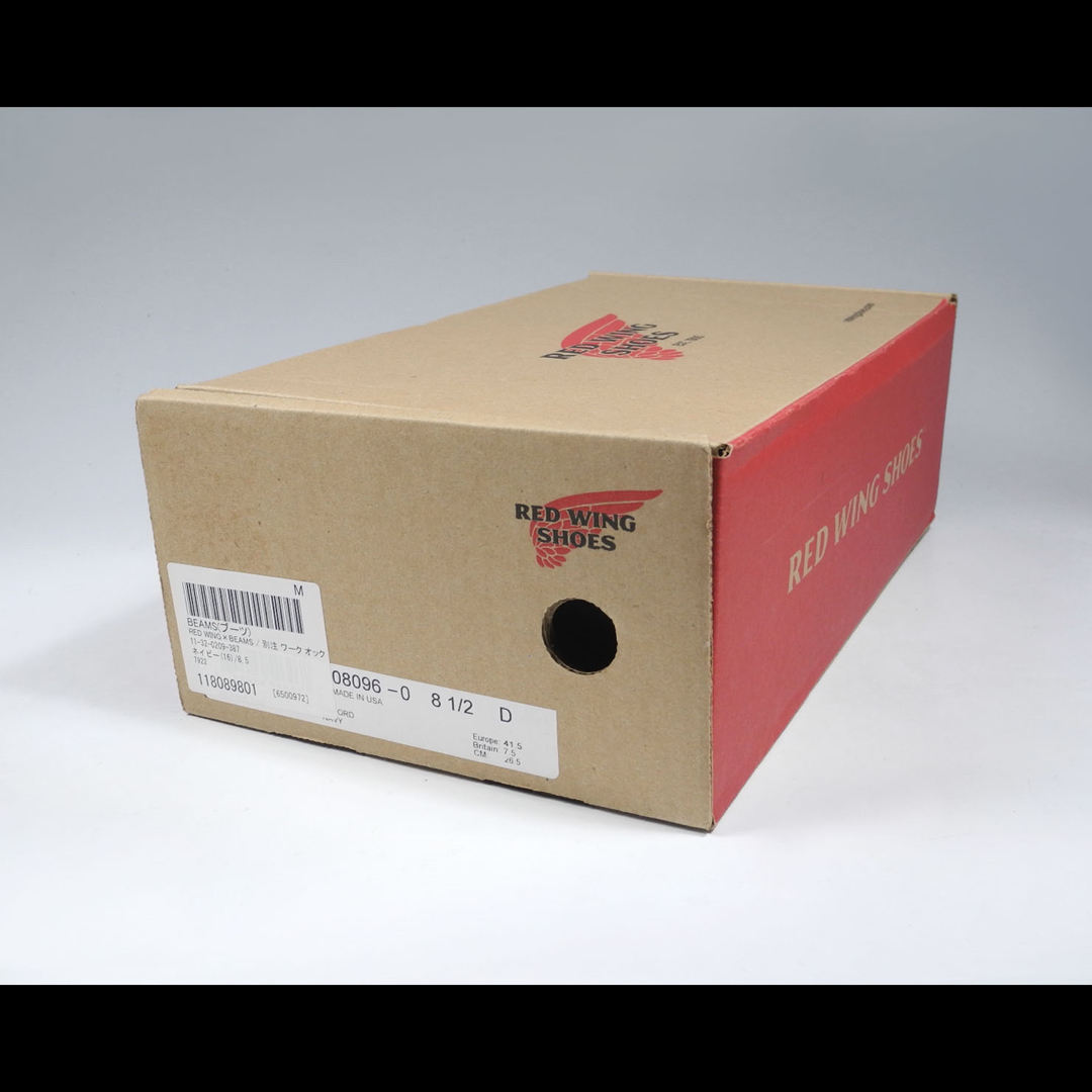 REDWING - BEAMS別注8096オックスフォードネイビー紺スエード REDWING - BEAMS別注8096オックスフォードネイビー紺スエード