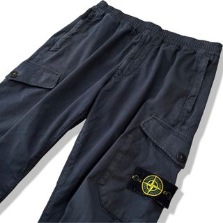 ストーンアイランド(STONE ISLAND)の【20AW】STONE ISLAND ガーメントダイ コットン カーゴパンツ M(ワークパンツ/カーゴパンツ)